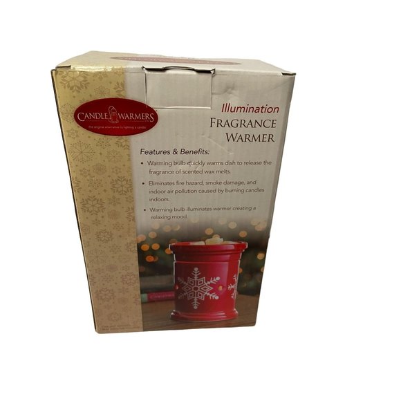 Illumination Fragrance Warmer Diffuser Candle Warmers Red 10" x 9" x 9" - Picture 8 of 12